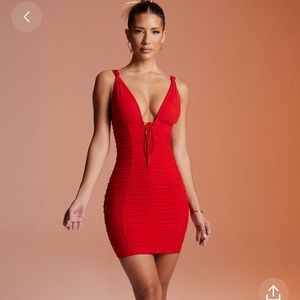 Oh Polly Sexy Ruched Mini Dress | US size 4